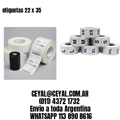 etiquetas 22 x 35