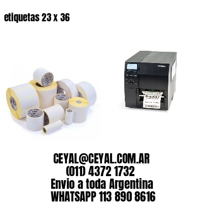 etiquetas 23 x 36