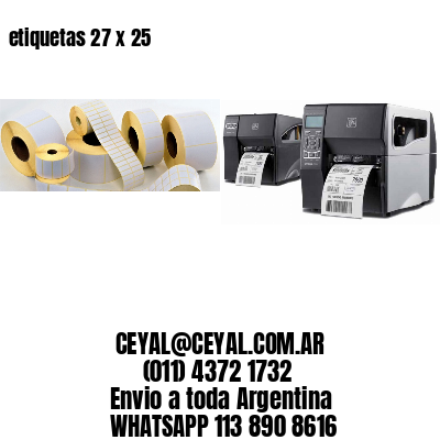 etiquetas 27 x 25