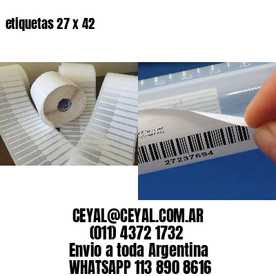 etiquetas 27 x 42