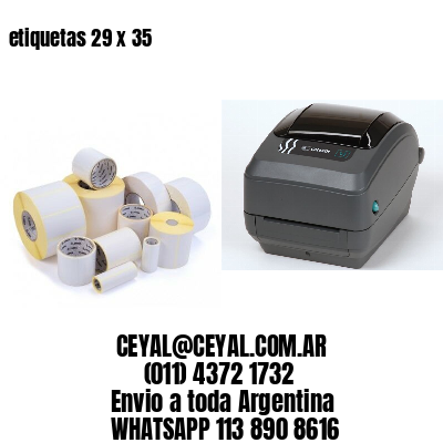 etiquetas 29 x 35