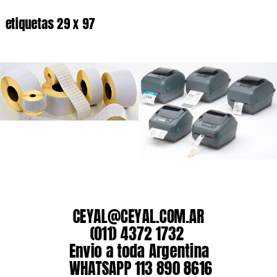 etiquetas 29 x 97