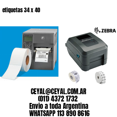 etiquetas 34 x 40