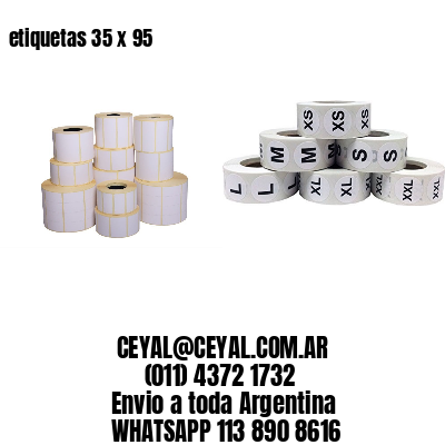 etiquetas 35 x 95
