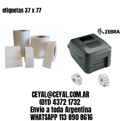 etiquetas 37 x 77