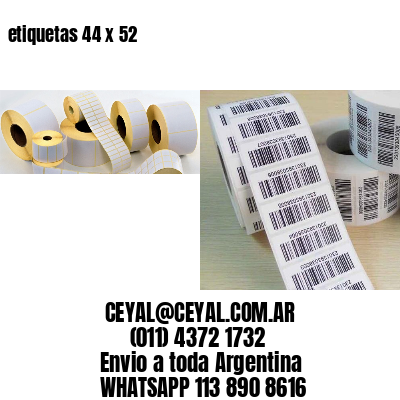 etiquetas 44 x 52