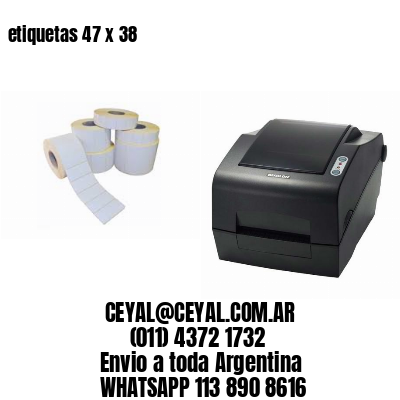 etiquetas 47 x 38
