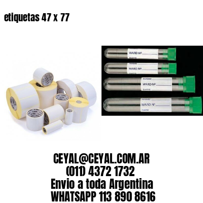 etiquetas 47 x 77