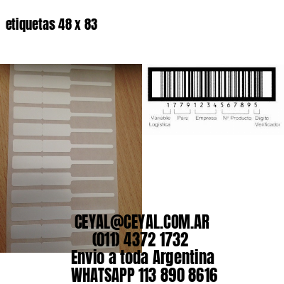 etiquetas 48 x 83