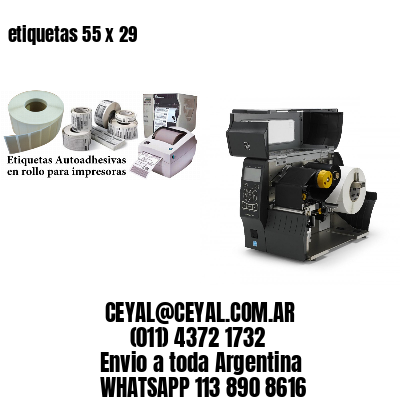 etiquetas 55 x 29