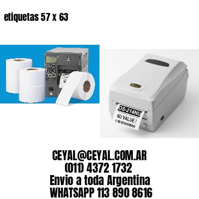 etiquetas 57 x 63
