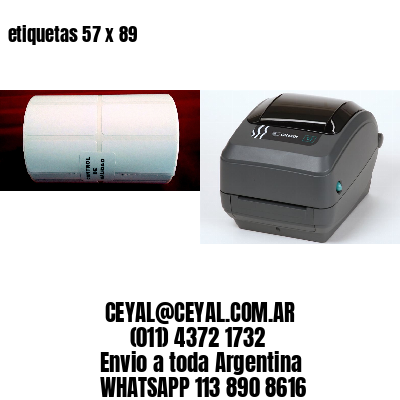 etiquetas 57 x 89