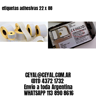 etiquetas adhesivas 22 x 88