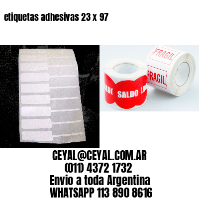 etiquetas adhesivas 23 x 97