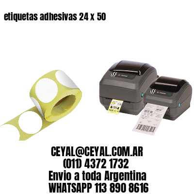 etiquetas adhesivas 24 x 50