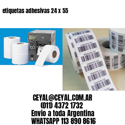 etiquetas adhesivas 24 x 55