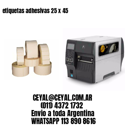 etiquetas adhesivas 25 x 45