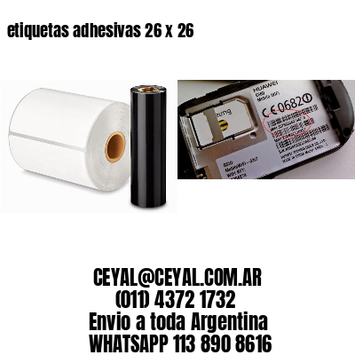 etiquetas adhesivas 26 x 26