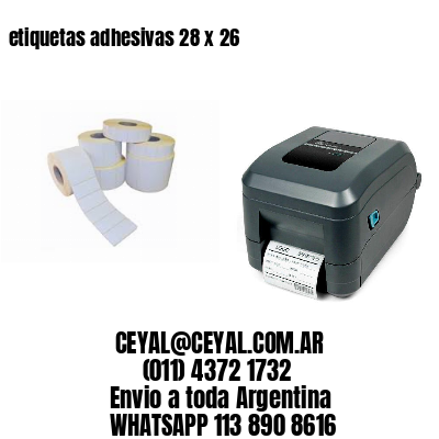 etiquetas adhesivas 28 x 26