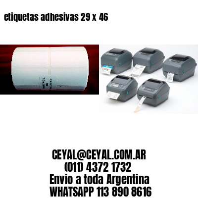 etiquetas adhesivas 29 x 46