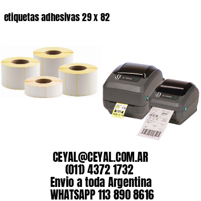 etiquetas adhesivas 29 x 82