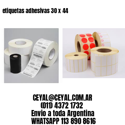etiquetas adhesivas 30 x 44