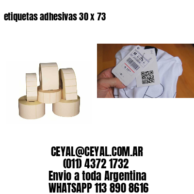 etiquetas adhesivas 30 x 73