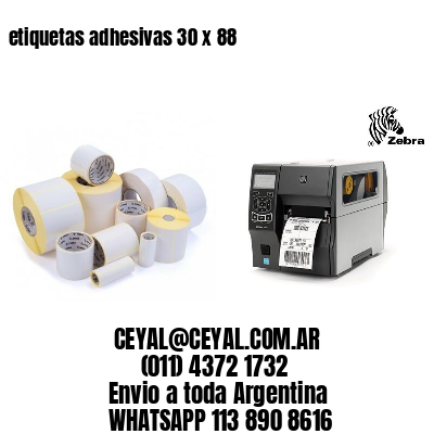 etiquetas adhesivas 30 x 88
