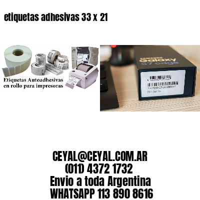 etiquetas adhesivas 33 x 21