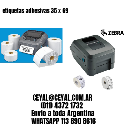 etiquetas adhesivas 35 x 69