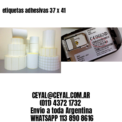 etiquetas adhesivas 37 x 41