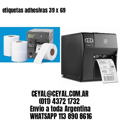 etiquetas adhesivas 39 x 69