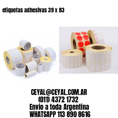 etiquetas adhesivas 39 x 83