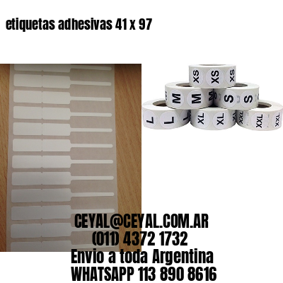 etiquetas adhesivas 41 x 97