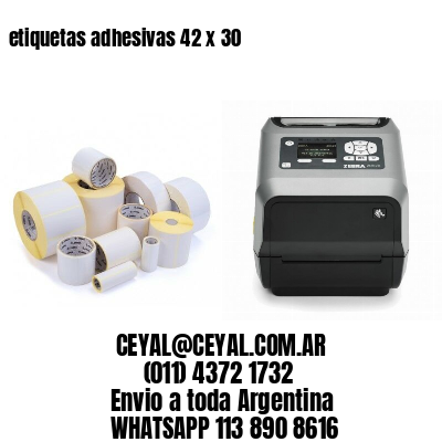 etiquetas adhesivas 42 x 30