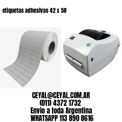 etiquetas adhesivas 42 x 58