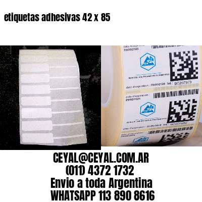 etiquetas adhesivas 42 x 85