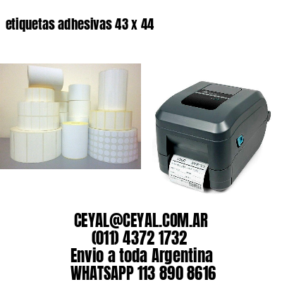 etiquetas adhesivas 43 x 44