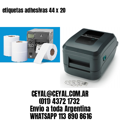 etiquetas adhesivas 44 x 20