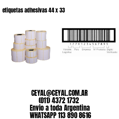 etiquetas adhesivas 44 x 33