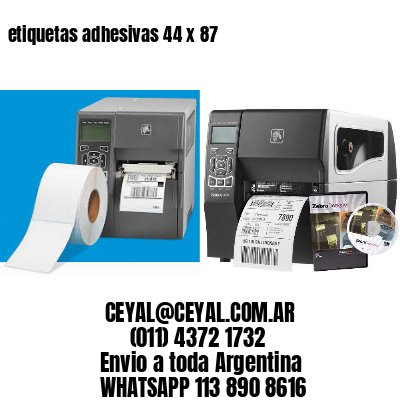 etiquetas adhesivas 44 x 87