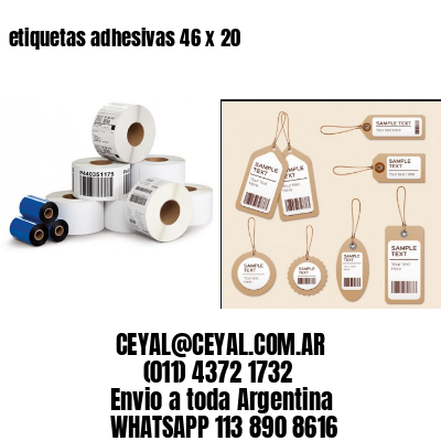 etiquetas adhesivas 46 x 20