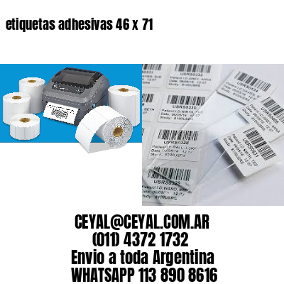 etiquetas adhesivas 46 x 71