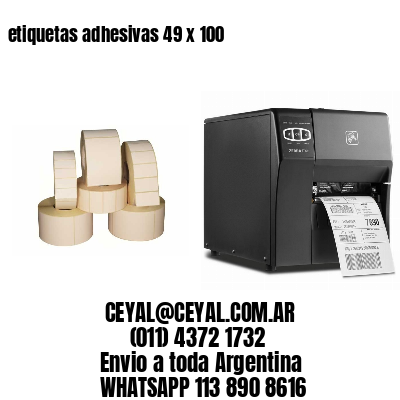 etiquetas adhesivas 49 x 100