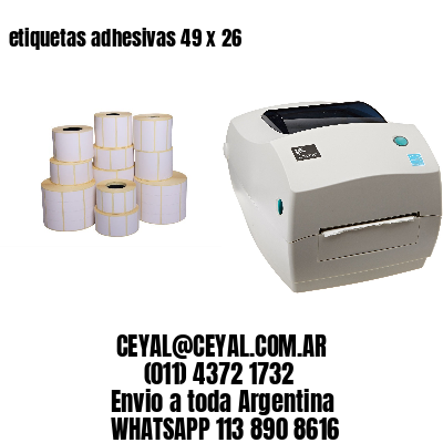 etiquetas adhesivas 49 x 26