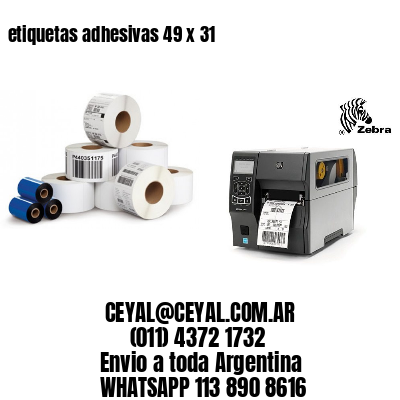 etiquetas adhesivas 49 x 31