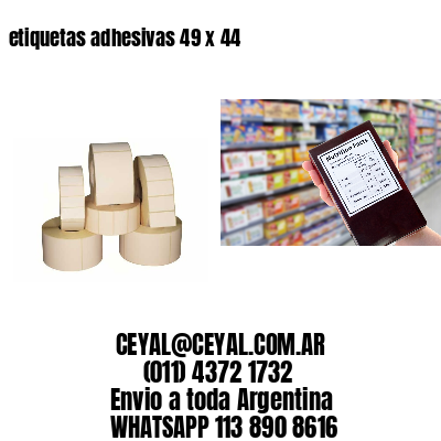 etiquetas adhesivas 49 x 44