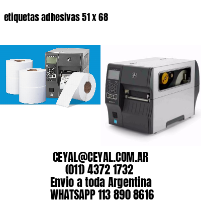 etiquetas adhesivas 51 x 68