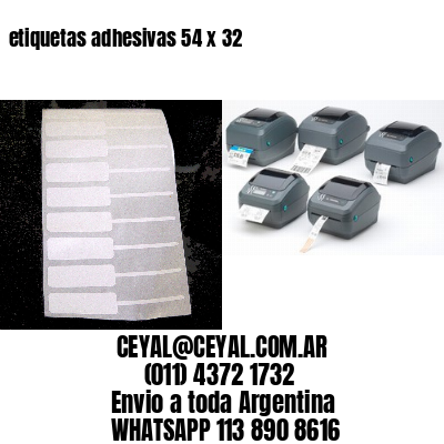etiquetas adhesivas 54 x 32