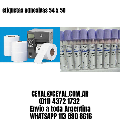 etiquetas adhesivas 54 x 50